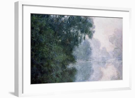 Morning on the Seine, Effect of Mist-Claude Monet-Framed Giclee Print