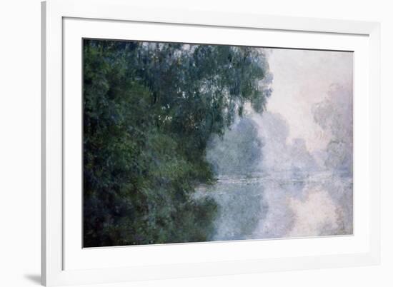 Morning on the Seine, Effect of Mist-Claude Monet-Framed Giclee Print