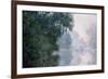 Morning on the Seine, Effect of Mist-Claude Monet-Framed Giclee Print