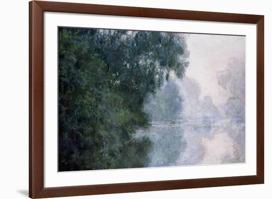 Morning on the Seine, Effect of Mist-Claude Monet-Framed Giclee Print