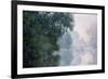 Morning on the Seine, Effect of Mist-Claude Monet-Framed Giclee Print