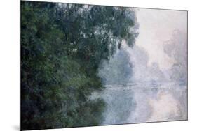 Morning on the Seine, Effect of Mist-Claude Monet-Mounted Giclee Print