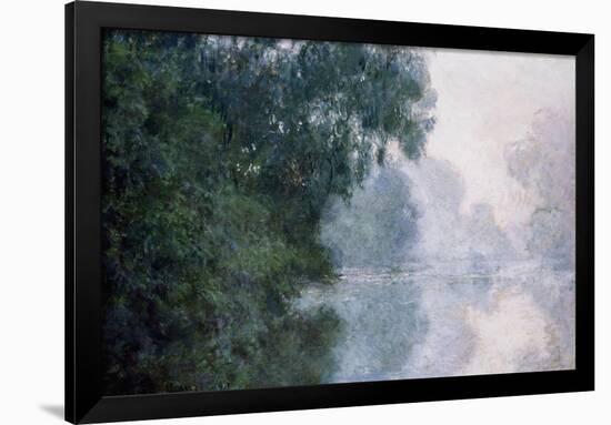 Morning on the Seine, Effect of Mist-Claude Monet-Framed Giclee Print