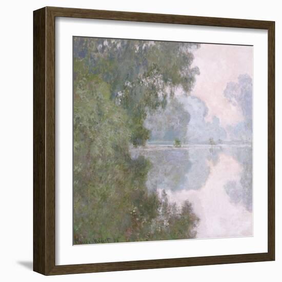 Morning on the Seine, Near Giverny, 1896-Claude Monet-Framed Giclee Print