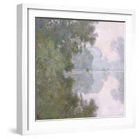 Morning on the Seine, Near Giverny, 1896-Claude Monet-Framed Giclee Print