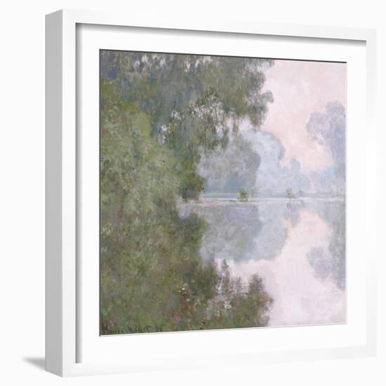 Morning on the Seine, Near Giverny, 1896-Claude Monet-Framed Giclee Print