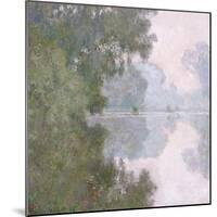 Morning on the Seine, Near Giverny, 1896-Claude Monet-Mounted Giclee Print