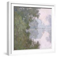 Morning on the Seine, Near Giverny, 1896-Claude Monet-Framed Giclee Print