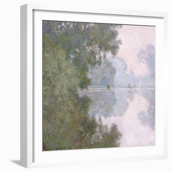 Morning on the Seine, Near Giverny, 1896-Claude Monet-Framed Giclee Print