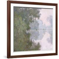 Morning on the Seine, Near Giverny, 1896-Claude Monet-Framed Giclee Print