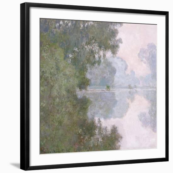 Morning on the Seine, Near Giverny, 1896-Claude Monet-Framed Giclee Print