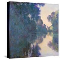 Morning on the Seine Near Giverny-Claude Monet-Stretched Canvas