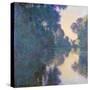 Morning on the Seine Near Giverny-Claude Monet-Stretched Canvas