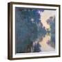 Morning on the Seine Near Giverny-Claude Monet-Framed Giclee Print