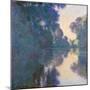 Morning on the Seine Near Giverny-Claude Monet-Mounted Giclee Print