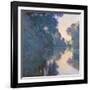 Morning on the Seine Near Giverny-Claude Monet-Framed Giclee Print