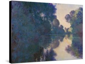 Morning on the Seine near Giverny-Claude Monet-Stretched Canvas