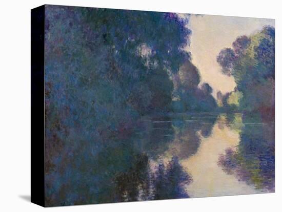 Morning on the Seine near Giverny-Claude Monet-Stretched Canvas