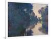 Morning on the Seine near Giverny-Claude Monet-Framed Art Print