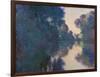 Morning on the Seine near Giverny-Claude Monet-Framed Art Print