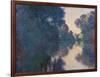 Morning on the Seine near Giverny-Claude Monet-Framed Art Print