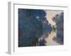 Morning on the Seine near Giverny-Claude Monet-Framed Art Print