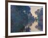 Morning on the Seine near Giverny-Claude Monet-Framed Art Print