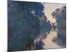 Morning on the Seine near Giverny-Claude Monet-Mounted Art Print