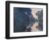 Morning on the Seine near Giverny-Claude Monet-Framed Art Print