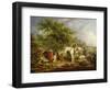 Morning, or the Benevolent Sportsman, 1792-George Morland-Framed Giclee Print