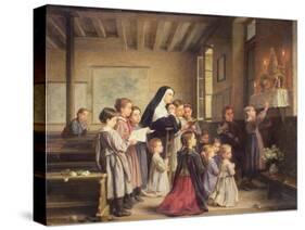 Morning Prayers-Andre Henri Dargelas-Stretched Canvas