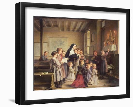 Morning Prayers-Andre Henri Dargelas-Framed Giclee Print