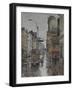 Morning Rain, Broadway and Canal Street, 2017-Peter Brown-Framed Giclee Print