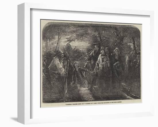 Morning, Reapers Going Out-Thomas Faed-Framed Giclee Print