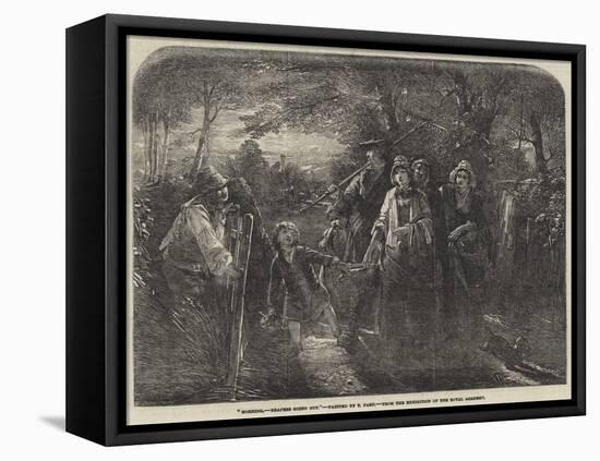 Morning, Reapers Going Out-Thomas Faed-Framed Stretched Canvas