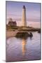 Morning Reflection at Five Mile Point Lighthouse-Vincent James-Mounted Photographic Print