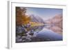 Morning Reflections in Autumn at Convict Lake-Vincent James-Framed Photographic Print