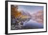 Morning Reflections in Autumn at Convict Lake-Vincent James-Framed Photographic Print