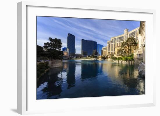 Morning Reflections in Bellagio Lake, Las Vegas, Nevada, United States of America, North America-Eleanor Scriven-Framed Photographic Print