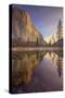 Morning Reflections in Yosemite Valley-Vincent James-Stretched Canvas