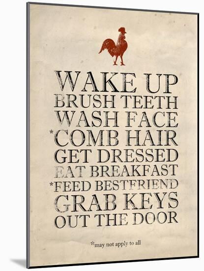 Morning Reminders-Morgan Yamada-Mounted Art Print