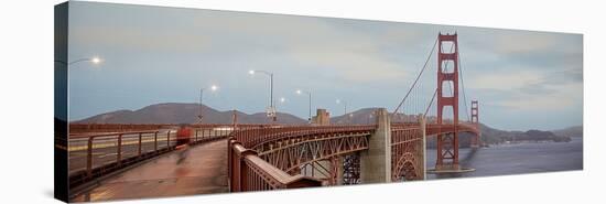 Morning Ride on the Bridge #2-Alan Blaustein-Stretched Canvas