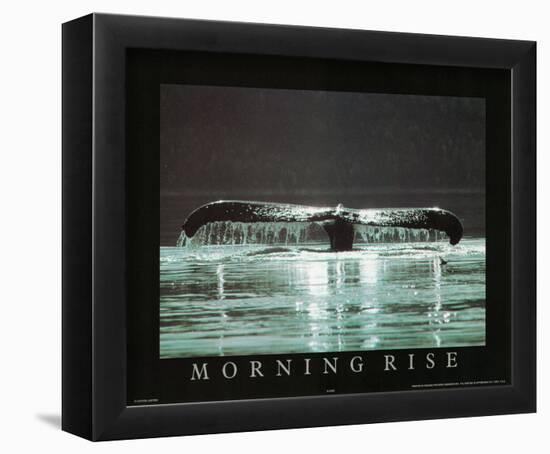 Morning Rise Whale Tail Art Photo-null-Framed Mini Poster