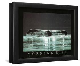 Morning Rise Whale Tail Art Photo-null-Framed Mini Poster