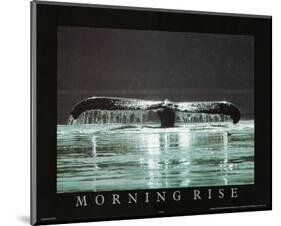 Morning Rise Whale Tail Art Photo-null-Mounted Mini Poster