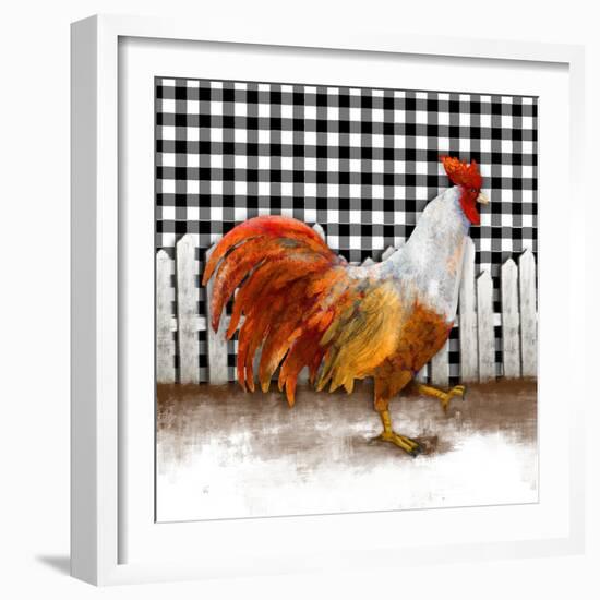 Morning Rooster I-Dan Meneely-Framed Art Print