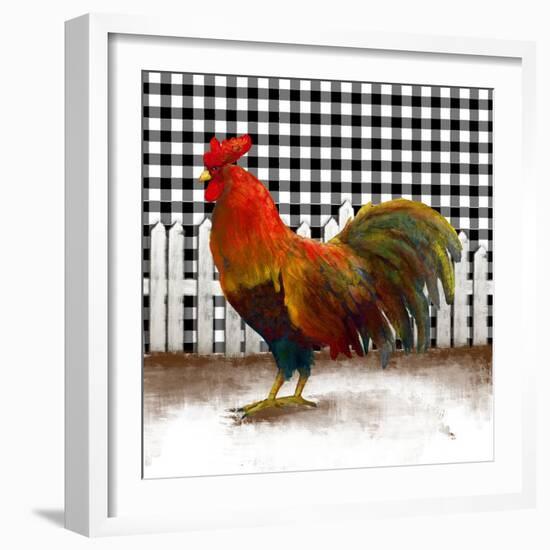 Morning Rooster II-Dan Meneely-Framed Art Print
