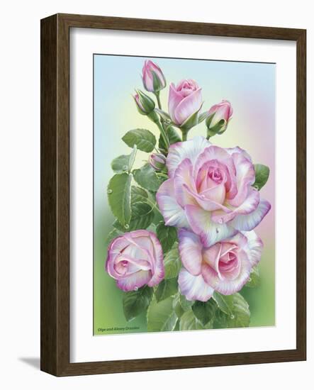 Morning Roses-Olga And Alexey Drozdov-Framed Giclee Print