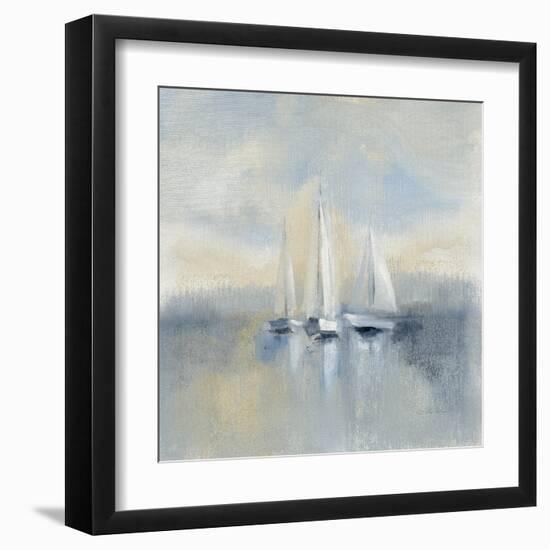 Morning Sail I Blue-Silvia Vassileva-Framed Art Print