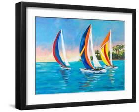 Morning Sails I-Julie DeRice-Framed Art Print